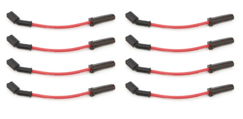 Spark Plug Wire Set - Ultra 40 - Spiral Core - 8.5 mm - Red - Straight Plug Boots - Coil Style Terminal - GM LS / LT-Series - Kit
