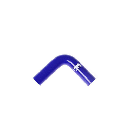 Tubing Elbow - 90 Degree - 1-1/4 in ID - 4.0 mm Thick Wall - Silicone - Blue - Each