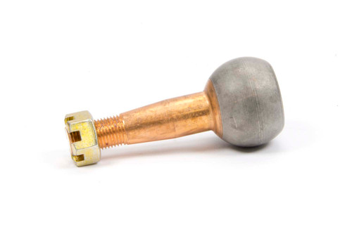 Ball Joint Stud - 2.040 in/ft Taper - 4.13 in Long - Plus 0.5 in Extended Length - 1.437 in Ball - 1/2-20 in Thread - Steel - Copper Plated - Each