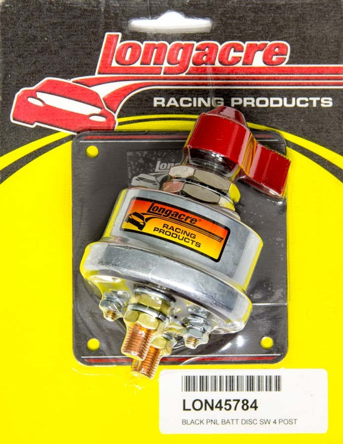 Battery Disconnect - Rotary Switch - 4 Terminal - 175 amps - 6-36V - Aluminum Panel - Each Battery Disconnect - Rotary Switch - 4 Terminal - 175 amps - 6-36V - Aluminum Panel - Each