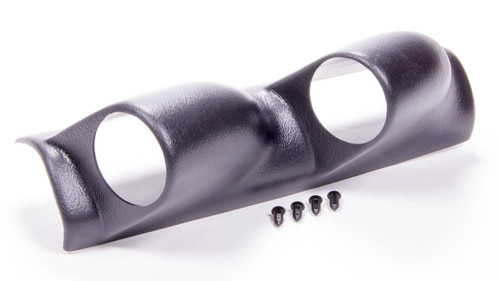Gauge Pod - Two 2-1/16 in Diameter Gauges - Pillar - Plastic - Black - GM Fullsize Truck 1995-98 - Each