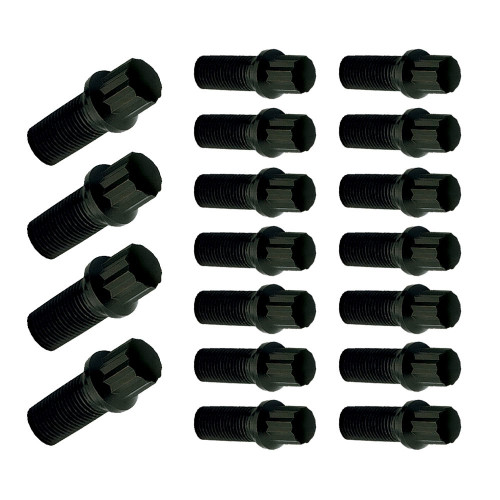 Oil Pan Bolt Kit - Hex Head - Flanged - Grade 8 - Steel - Zinc Plated - Small Block Chevy - Kit