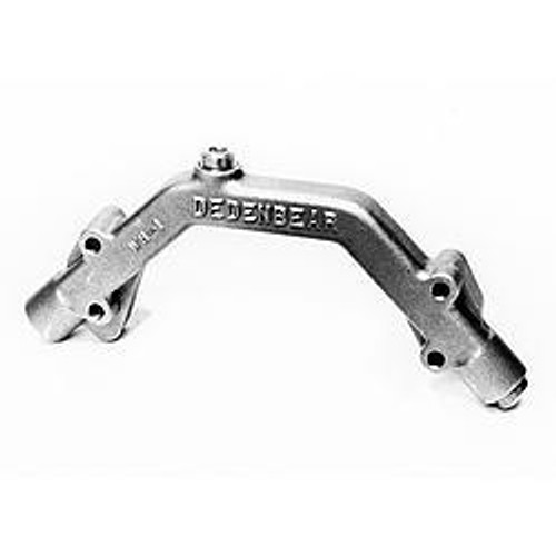 Water Header - Two 3/4 in NPT Inlets - One 1/2 in NPT Outlet - Aluminum - Natural - Small Block Chevy - Each