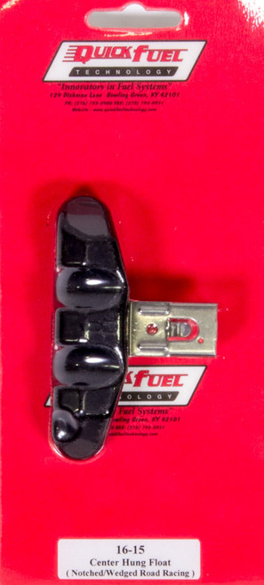 Carburetor Float - Road Race - Center Hung - Double Wedge Shape - Notched - Nitrophyl - Holley / Quick Fuel Carburetors - Each