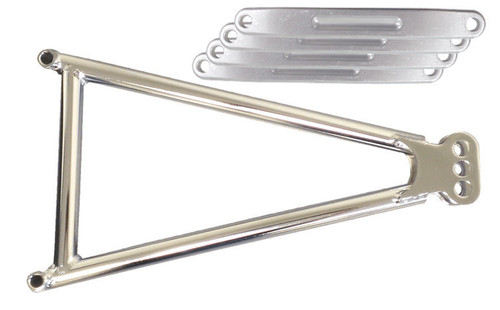 Jacobs Ladder - Adjustable - 14 in Long - Straps - 3 Hole - Chromoly - Chrome - Triple X Sprint Car - Kit