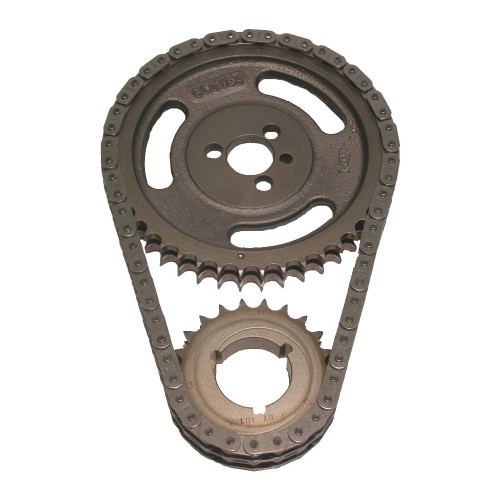 Timing Chain Set - Premium Race True Roller - Double Roller - 3 Keyway Adjustable - Iron / Steel - Small Block Chevy - Kit Timing Chain Set - Premium Race True Roller - Double Roller - 3 Keyway Adjustable - Iron / Steel - Small Block Chevy - Kit