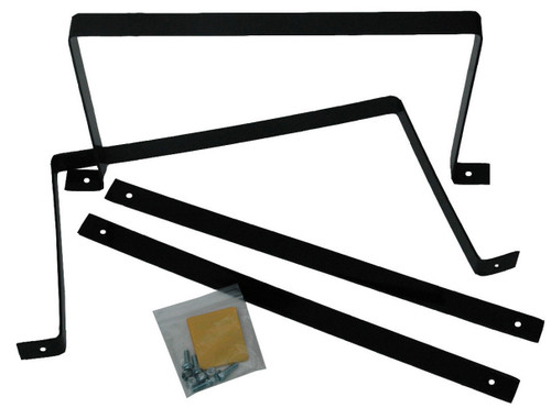 Fuel Cell Mount - 17 in Wide x 7 in Tall - Steel - Black Primer - RCI 17 gal Aluminum Cell - Kit