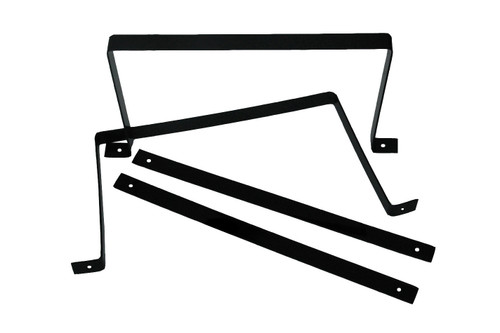 Fuel Cell Mounting Strap - 12 in Wide x 10 in Tall - Steel - Black Primer - RCI 2160 Series 15 Gallon Fuel Cells - Kit Fuel Cell Mounting Strap - 12 in Wide x 10 in Tall - Steel - Black Primer - RCI 2160 Series 15 Gallon Fuel Cells - Kit