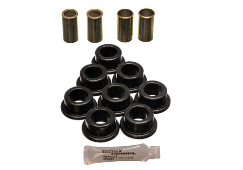 Strut Rod Bushing - Hyper-Flex - Rear - Polyurethane / Steel - Black / Cadmium - Chevy Corvette 1984-87 - Kit Strut Rod Bushing - Hyper-Flex - Rear - Polyurethane / Steel - Black / Cadmium - Chevy Corvette 1984-87 - Kit