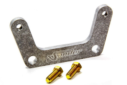 Brake Caliper Bracket - Front - Aluminum - Natural - 12 in Rotor - 5-1/4 in Lug Mount Calipers - Sprint Car Spindles - Each