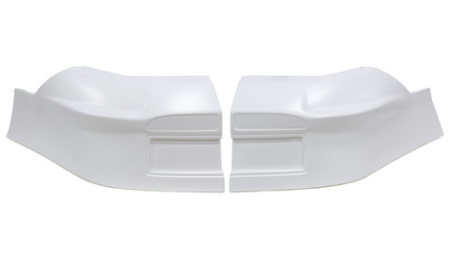 Nose - ABC - 2-Piece Complete - Plastic - White - Dodge Charger - Kit Nose - ABC - 2-Piece Complete - Plastic - White - Dodge Charger - Kit