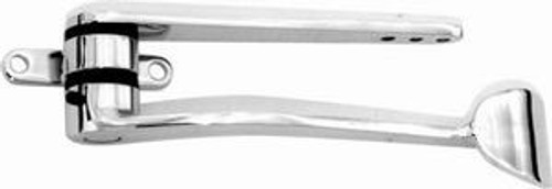 Pedal Assembly - Gas - Firewall Mount - Rubber Pads - Steel - Chrome - Universal - Each