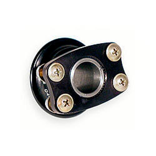 Steering Wheel Quick Release - 360 Degree Release - Aluminum - Black Anodized - 4-Bolt Steering Wheel - 3/4 in Shaft - Kit
