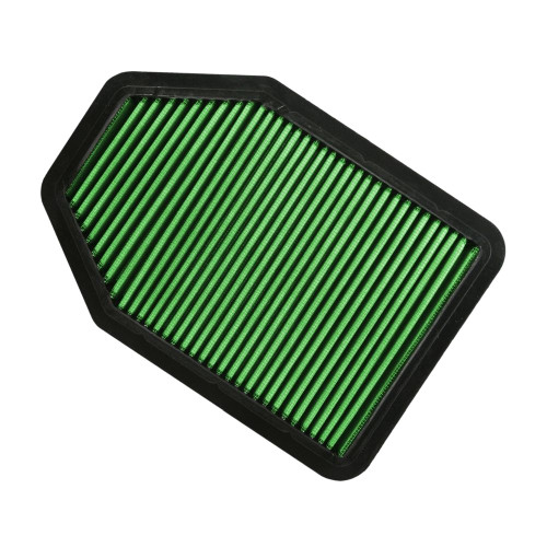Air Filter Element - Panel - Reusable Cotton - Green - Jeep Wrangler JK 2007-18 - Each
