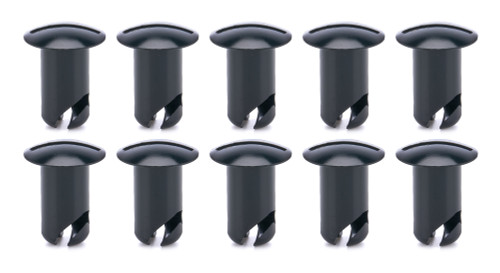 Quick Turn Fastener - Oval Head - Slotted - 7/16 x 0.600 in Body - Aluminum - Black Anodized - Set of 10