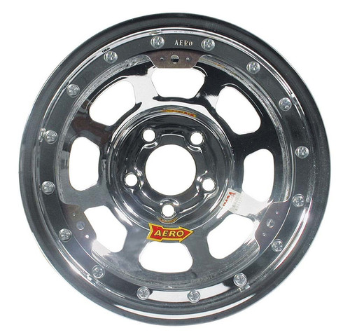 Wheel - 53-Series - 15 x 8 in - 3.000 in Backspace - 5 x 5.00 in Bolt Pattern - Beadlock - Steel - Chrome - Each