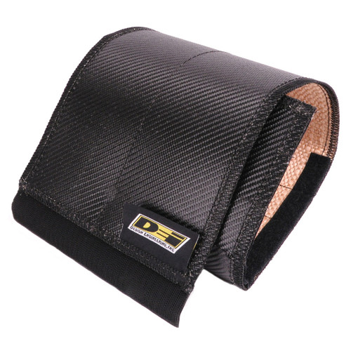 Starter Heat Shield - ONYX Series - 24 x 7 in - Hook and Loop Closure - Woven Fiberglass - Carbon Fiber Look - Each