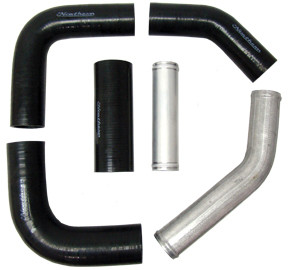 Radiator Hose Kit - High Performance - Straight / 45/90 Degree Connector Hoses - Straight / 45 Degree Aluminized Hoses - Kit