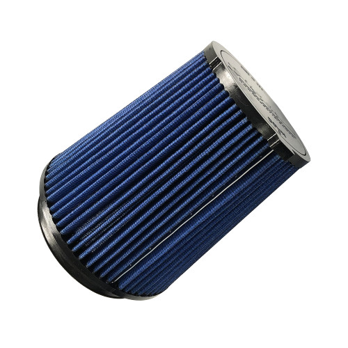 Air Filter Element - Clamp-On - Conical - Reusable Cotton - Blue - Shelby GT500 / Bullitt / Mach 1 - Ford Mustang 2015-22 - Each