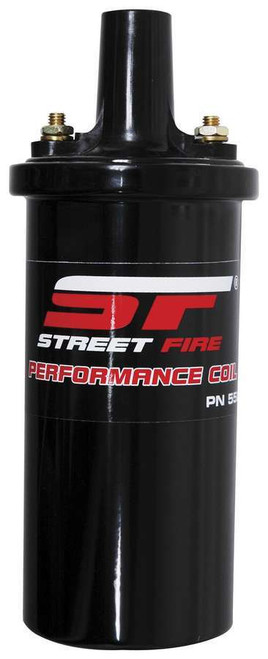 Ignition Coil - Street Fire - Canister - Oil Filled - 0.350 ohm - Female Socket - Black - Each