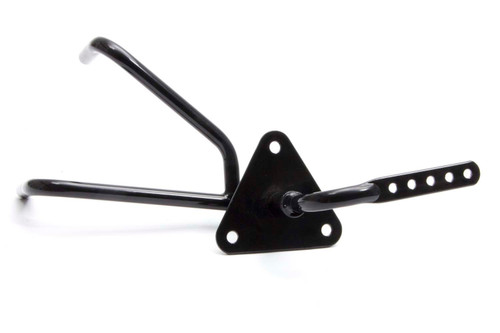 Pedal Assembly - Short - Gas - Straight Foot Box Mount - Tubular - Steel - Black Powder Coat - Universal - Each