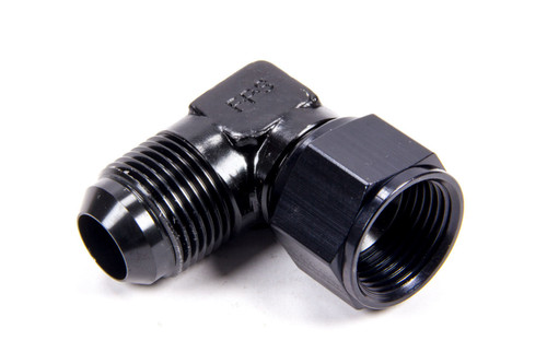Fitting - Adapter - 90 Degrees - 16 AN Female to 16 AN Male - Aluminum - Black Anodized - Each