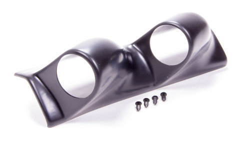 Gauge Pod - Two 2-1/16 in Diameter Gauges - Pillar - Plastic - Black - Chevy Corvette 1984-96 - Each Gauge Pod - Two 2-1/16 in Diameter Gauges - Pillar - Plastic - Black - Chevy Corvette 1984-96 - Each