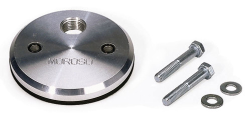 Oil Filter Adapter - Blockoff - Bolt-On - 1/2 in NPT Female Inlet - Aluminum - Blue Anodized - Chevy V8 - Each Oil Filter Adapter - Blockoff - Bolt-On - 1/2 in NPT Female Inlet - Aluminum - Blue Anodized - Chevy V8 - Each