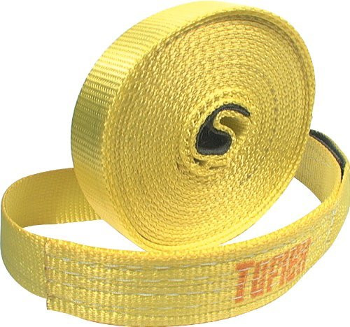 Tow Strap - 3 in Wide - 30 ft Long - 22500 lb Capacity - Nylon - Yellow - Each