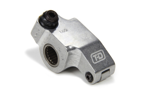 Rocker Arm - Shaft Mount - 1.60 Ratio - Full Roller - 0.550 Left Offset - On Shaft - 1.450 in Long - Aluminum - Natural - Big Block Chevy / Small Block Ford - Each