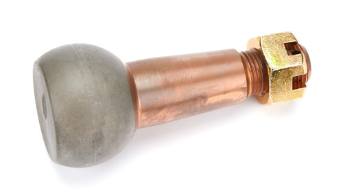 Ball Joint Stud - 1.500 in/ft Taper - 3.62 in Long - Minus 0.2 in Extended Length - 1.625 in Ball - 5/8-18 in Thread - Steel - Copper Plated - Each Ball Joint Stud - 1.500 in/ft Taper - 3.62 in Long - Minus 0.2 in Extended Length - 1.625 in Ball - 5/8-18 in Thread - Steel - Copper Plated - Each