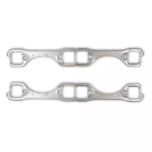 Exhaust Manifold / Header Gasket - Seal-4-Good - 1.500 in Square Port - Multi-Layered Aluminum - Small Block Chevy - Pair