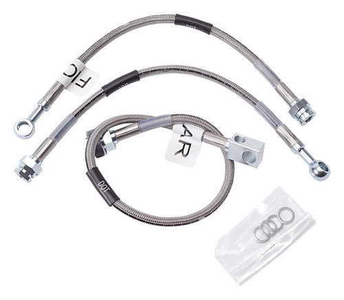 Brake Hose Kit - Street Legal - DOT Approved - Braided Stainless - GM SUV / Truck 1991-98 - Kit