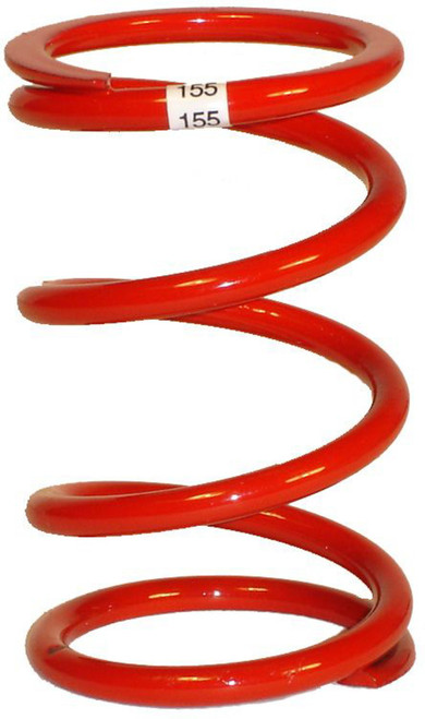 Coil Spring - Coil-Over - 1.63 in ID - 3.5 in Length - 110 lb/in Spring Rate - Steel - Red Powder Coat - Each