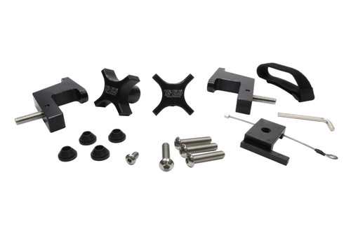 Floor Jack Mount - Hood Mount - Bolt-On - Aluminum - Black Anodized - Jeep Wrangler JK 2013-18 - Kit