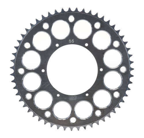 Axle Sprocket - 55 Tooth - 5.25 in Bolt Pattern - Aluminum - Natural - Micro Sprint - Each
