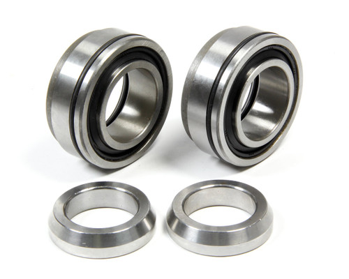 Axle Bearing - 2.835 in OD - 1.398 in ID - Ball Bearing - Lock Rings / O-Rings Included - Ford 9 in - Pair