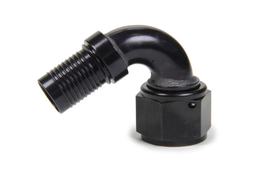 Fitting - Hose End - HS-79 - 120 Degree - 4 AN Hose Crimp to 4 AN Female - Aluminum - Black Anodized - Each