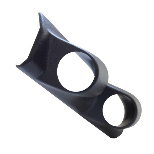 Gauge Pod - Two 2-1/16 in Diameter Gauges - Pillar - Plastic - Black - Jeep Grand Cherokee 1988-2001 - Each