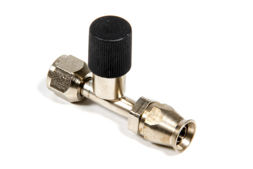 Fitting - Hose End - AC Refrigerant - Straight - 6 AN Hose to 6 AN Female O-Ring - Charge Port - Steel - Nickel Plated - Each
