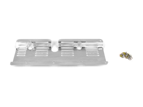 Windage Tray - Main Support - Louvered - Steel - Zinc - Rear Sump - Small Block Ford - Each