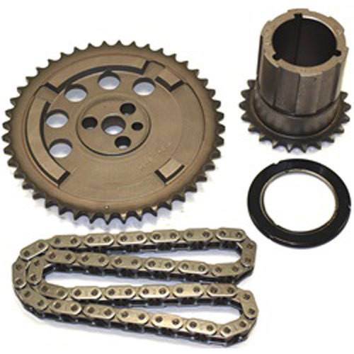 Timing Chain Set - Race Billet Z-Racing - Single Roller - 3 Keyway Adjustable - Thrust Bearing - Steel - LS7 - GM LS-Series - Kit