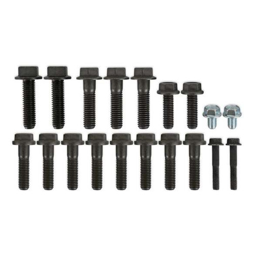 Bellhousing Bolt Kit - 7/16-14 in / 10 x 1.5 mm / 3/8-16 in / 6 x 1 mm / 5/16-18 in Thread - Hex Head - LK9100K Bellhousings - T-56 / T-56 Magnum - Small Block Ford - Kit