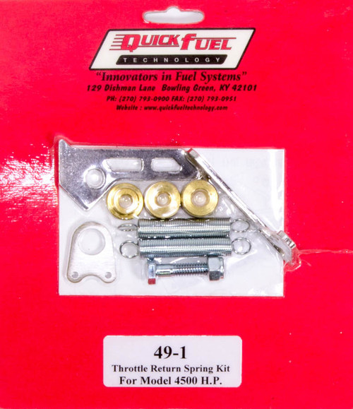 Throttle Return Spring Kit - Carb Mount - Dual Springs - Steel - Zinc Oxide - Holley 4500 / Quick Fuel Carburetor - Kit