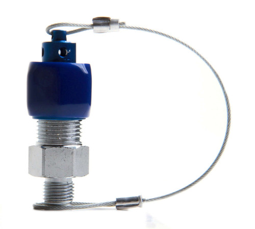Nitrous Down Tube Adapter - Blow-Off Adapter - 8 AN - Diffuser Cap - Aluminum / Stainless - Blue Anodized - Kit