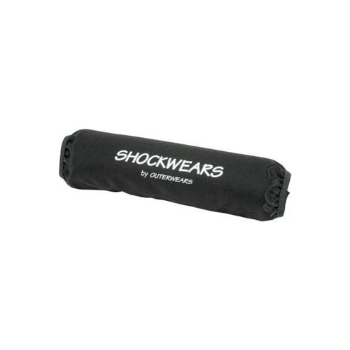 Shock Cover - Shockwears - 10.5 in Long - Elastic Ends - Hook and Look Closure - Polyester - Black - Pair