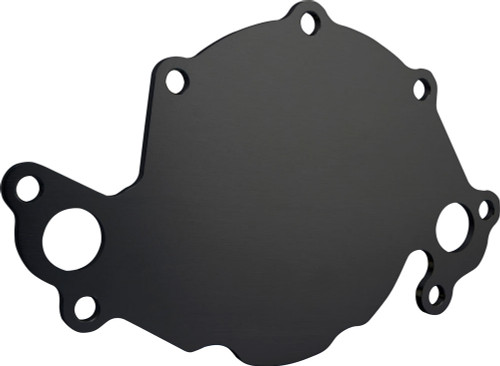 Water Pump Back Plate - Aluminum - Black Anodized - Small Block Ford - Each