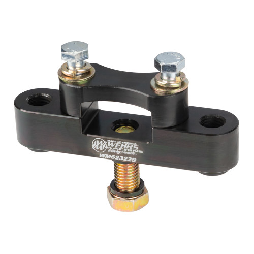 Panhard Bar Bracket - Frame Mount - Clamp-On - Steel - Black Zinc - 2 in Square Tubing - Each