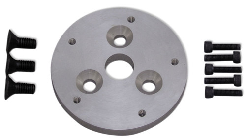 Steering Wheel Adapter - Hardware Included - 5-Bolt Wheel to 3-Bolt Hub - Aluminum - Natural - Universal - Each