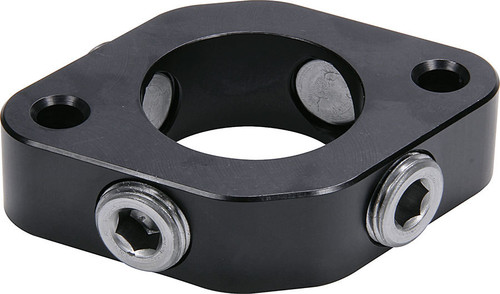 Water Neck Spacer - 1 in Thick - Four 1/2 in NPT Female Ports - O-Ring Seal - Aluminum - Black Anodized - Chevy V8 - Each